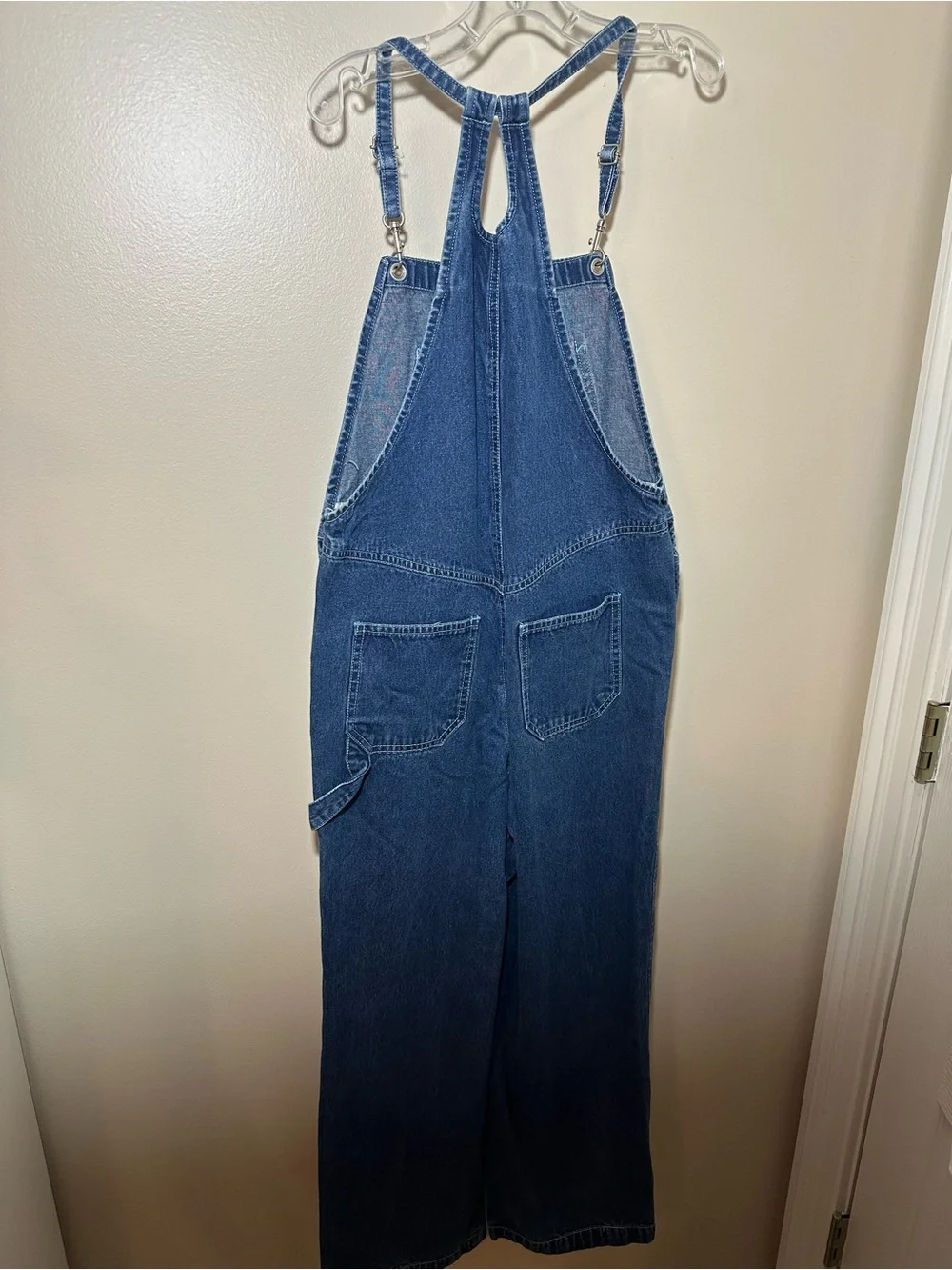 Y2K 2002 Scooby Doo Girls Size 14 Denim Overalls Embroidered  Cartoon Network - Picture 4 of 9